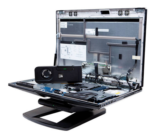 HP's Z1 workstation disassembled